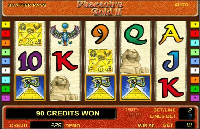 Игровой автомат Pharaohs Gold 2